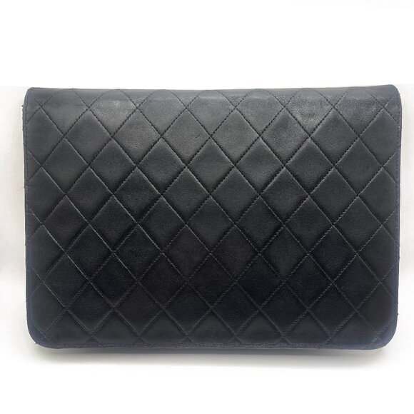 CHANEL 24K Timeless Classic Vintage Small Single Flap Bag Chain Purse Black - Picture 8 of 16